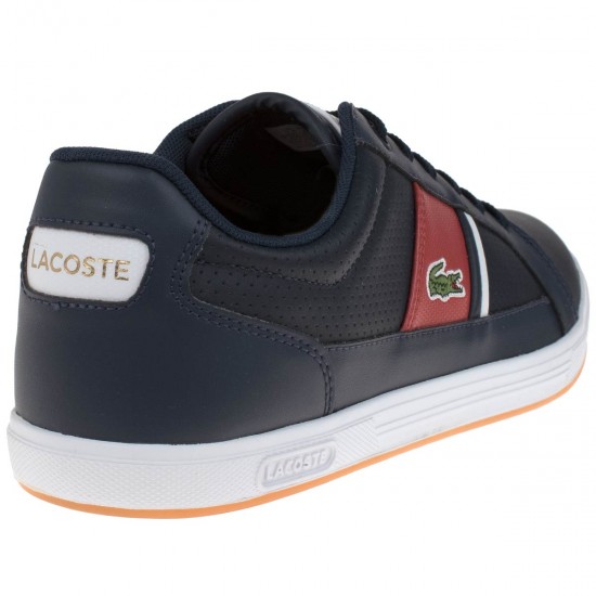 2000027101 Ανδρικό αθλητικό sneaker δετό δερμάτινο μπλε