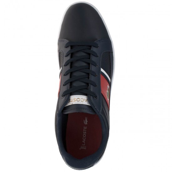 2000027101 Ανδρικό αθλητικό sneaker δετό δερμάτινο μπλε