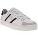 2000027601 Ανδρικό αθλητικό δετό sneaker δερμάτινο λευκό