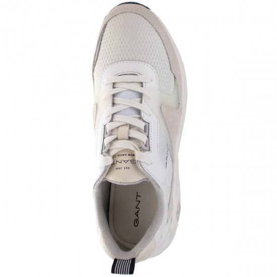 2000027701 Ανδρικό αθλητικό δετό sneaker λύκρα καστόρι πάγος