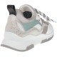 2000030001 Γυναικείο αθλητικό sneaker δετό δερμάτινο λευκό