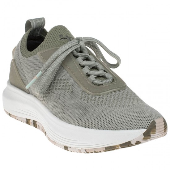 2000067202 Γυναικείο αθλητικό sneakers δετό φιλτιρέ λαδί