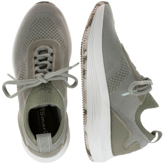 2000067202 Γυναικείο αθλητικό sneakers δετό φιλτιρέ λαδί
