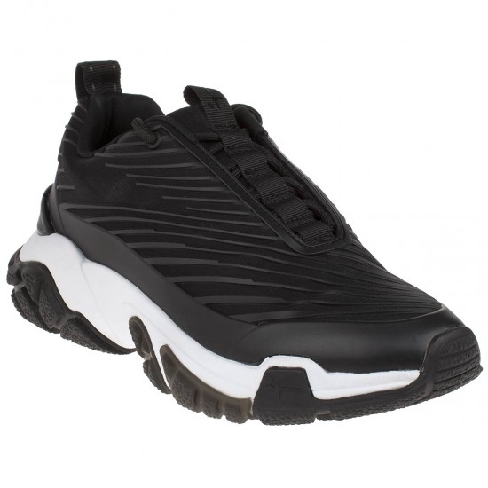 2000067501Γυναικείο αθλητικό sneakers δετό μαύρο