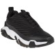 2000067501Γυναικείο αθλητικό sneakers δετό μαύρο
