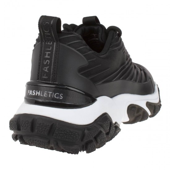 2000067501Γυναικείο αθλητικό sneakers δετό μαύρο
