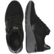 2000067601 Γυναικείο αθλητικό sneakers δετό καστόρι μαύρο