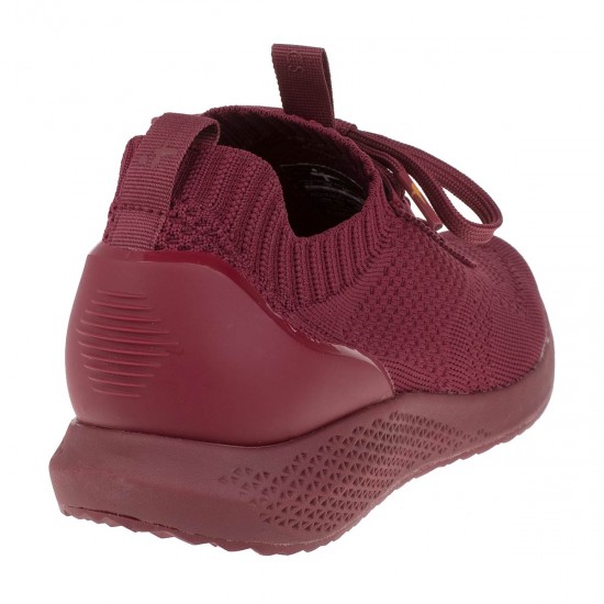 2000067802 Γυναικείο αθλητικό sneakers φιλτιρέ πλεκτό μπορντώ