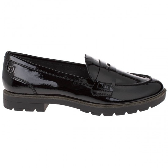 2000068201 Γυναικείο Loafers μοκασίνι λουστρίνι μαύρο