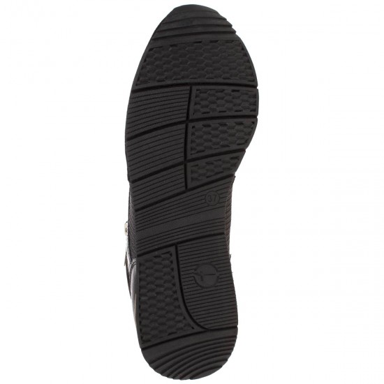 2000068401 Γυναικείο αθλητικό sneakers καστόρι μαύρο χρυσό
