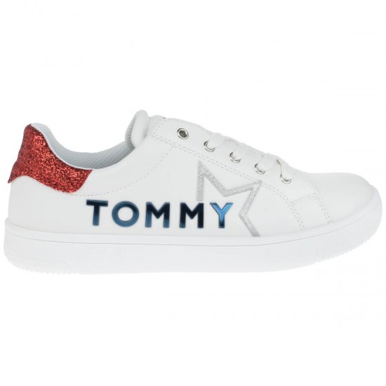 2000068901 Unisex αθλητικό sneaker δερματίνη λευκό/κόκκινο