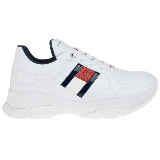2000069001  Γυναικείο αθλητικό sneaker δερματίνη λευκό