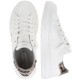 2000071701 Unisex αθλητικό δετό sneaker δερματίνη λευκό/πλατίνα