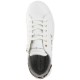 2000071701 Unisex αθλητικό δετό sneaker δερματίνη λευκό/πλατίνα