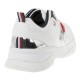 2000071901 Unisex αθλητικό δετό sneaker δερματίνη λευκό
