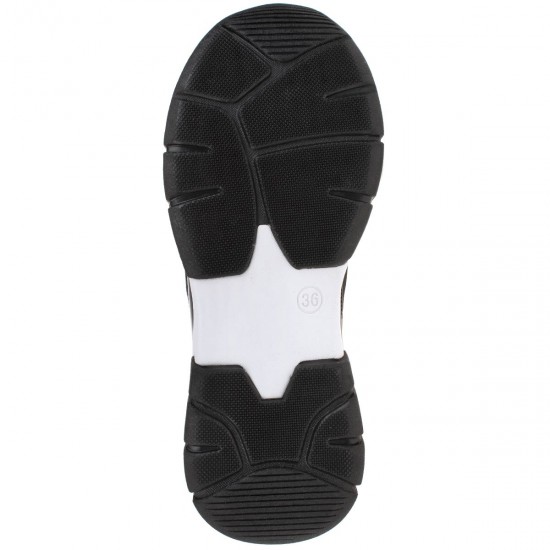 2000072001 Unisex αθλητικό δετό sneaker βερνί μαύρο