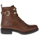 2000082502 Γυναικείο μποτάκι bike χαμηλό δερμάτινο ταμπά
