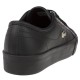 2000089101 Γυναικείο αθλητικό sneaker δετό δερμάτινο μαύρο