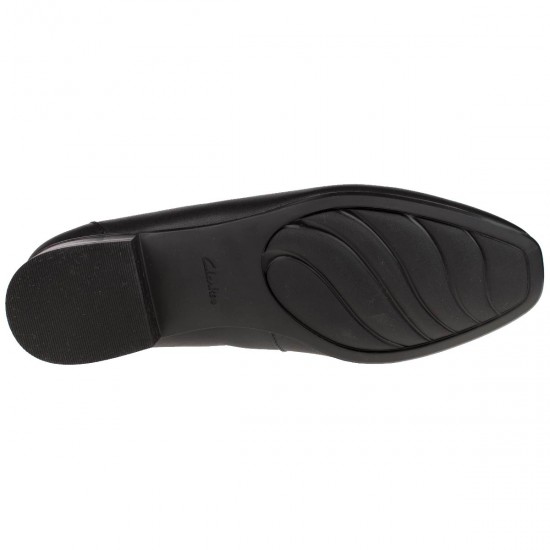 2000096701 Γυναικείο loafers χωστό δερμάτινο μαύρο
