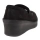 2000096801 Γυναικείο comfort cazual χαμηλή σαμουά μαύρη