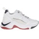 2000112402 Γυναικείο sneakers αθλητικό δετό χοντρόσολο οικολογικό δέρμα λευκό