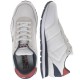 2000112701 Ανδρικό sneakers αθλητικό δετό υφασμάτινο λευκό