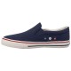 2000115701 Ανδρικό πάνινο παντοφλέ slip-on μπλε