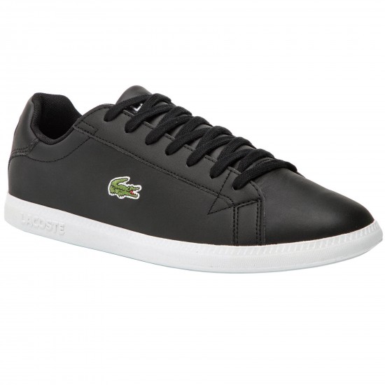 2000118901 Ανδρικό αθλητικό δετό sneaker οικολογικό δέρμα μαύρο/λευκό
