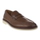 2000128701 Ανδρικό loafers παντοφλέ δέρμα ταμπά