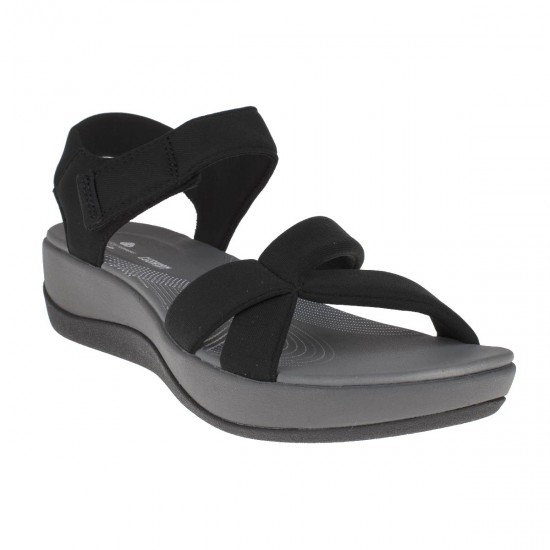 2000140401 Γυναικείο πέδιλο spor comfort χαμηλό υφασμα μαύρο