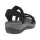2000140401 Γυναικείο πέδιλο spor comfort χαμηλό υφασμα μαύρο