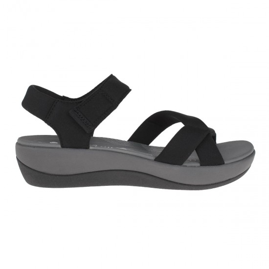 2000140401 Γυναικείο πέδιλο spor comfort χαμηλό υφασμα μαύρο