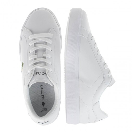 2000148401 Γυναικείο sneakers αθλητικό δετό οικολογικό δέρμα λευκό