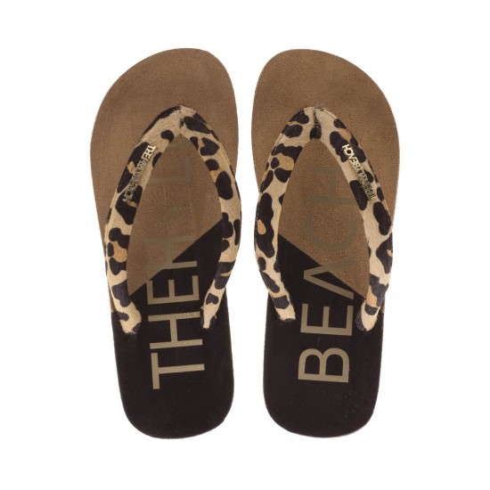 2000165802 Γυναικεία σαγιονάρα δίχαλο λάστιχο animal print