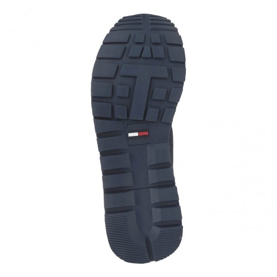 2000175201 Ανδρικό δετό sneakers καστορι μπλέ