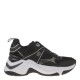 2000175601 Γυναικείο αθλητικό Sneaker δετό μαύρο