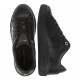 2000172201 Γυναικείο αθλητικό sneaker δετό δέρμα μαύρο