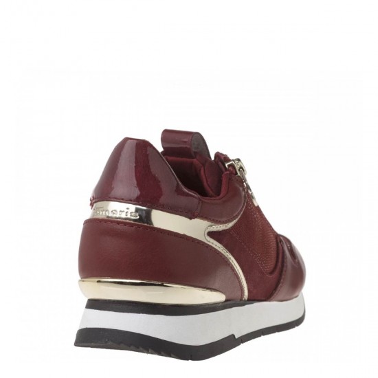 2000177702 Γυναικείο αθλητικό(sneakers) δετό μπορντώ