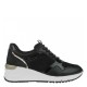 2000180101 Γυναικείο αθΛητικό sneakers δετό μαύρο