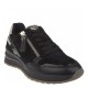 2000180202 Γυναικείο αθλητικό sneakers δετό μαύρο/χρυσό