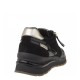 2000180202 Γυναικείο αθλητικό sneakers δετό μαύρο/χρυσό