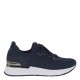 2000180402 Γυναικείο αθλητικό sneakers δετό μπλέ
