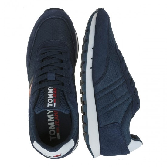 2000189401 Ανδρικό αθλητικό sneakers δετό μπλέ