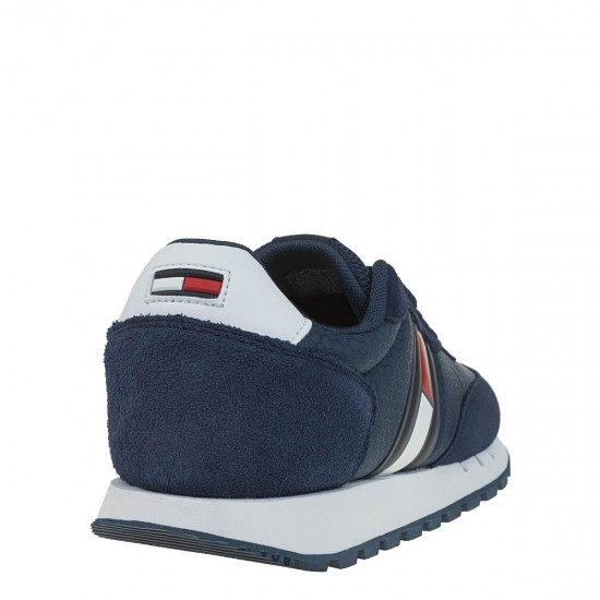 2000189401 Ανδρικό αθλητικό sneakers δετό μπλέ