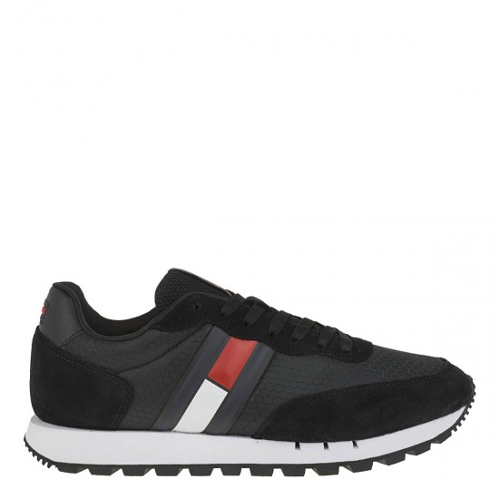 2000189402 Ανδρικό αθλητικό sneakers δετό μαύρο