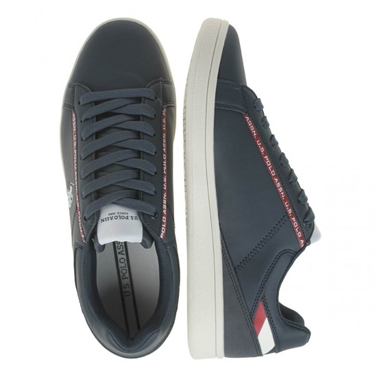 2000189901 Ανδρικό αθλητικό sneakers δετό μπλέ