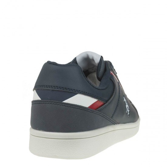 2000189901 Ανδρικό αθλητικό sneakers δετό μπλέ