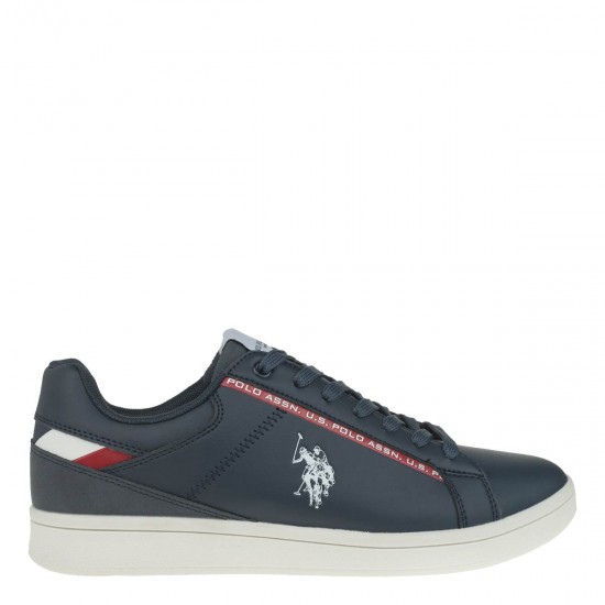 2000189901 Ανδρικό αθλητικό sneakers δετό μπλέ