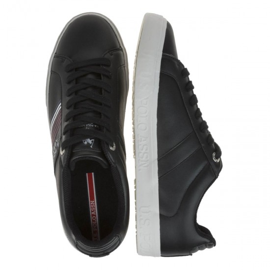2000190101 Ανδρικό αθλητικό sneakers δετό μαύρο