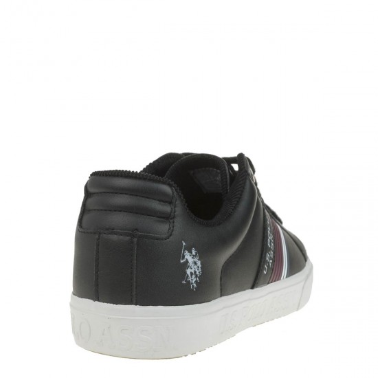 2000190101 Ανδρικό αθλητικό sneakers δετό μαύρο